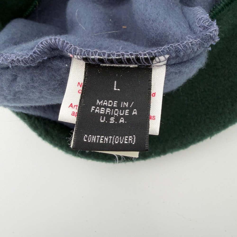 Vintage Patagonia Fleece Beanie Mens Large Blue Green USA 90s Synchilla - Picture 5 of 5